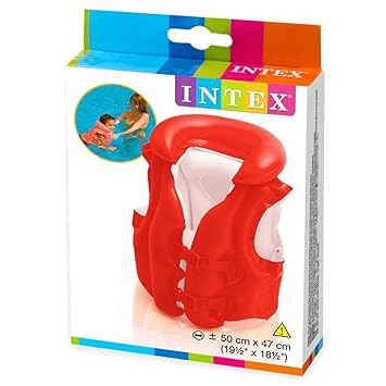 Intex Deluxe Inflate Swimming Vest - Red